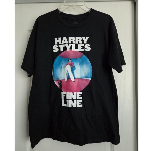 Harry Styles Fine‎ Line T-Shirt TPWK Black Graphic Tee Unisex Sz L Rare 2020 Ed - Picture 1 of 3